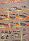 Le Pacha Kebab menu