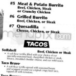 Taco John's Piatti