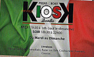 Kiosk Donleo menu