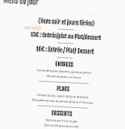 Le Parvis menu