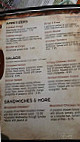 Alibi Lounge menu