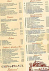 China-Restaurant Pallace Tang menu