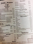 Saddle Mountain Cafe menu