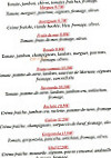 Le Messimo menu