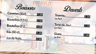 L'escale menu