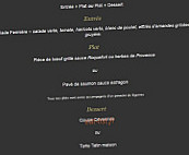 La Passiflore menu