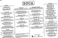 Boca menu