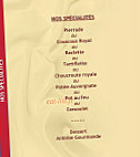 Le Lion D'or menu