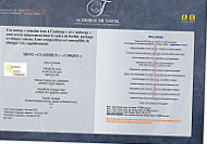 Auberge De Tavel menu