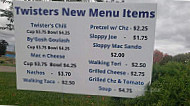 Twisters menu