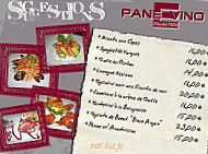 Pane E Vino menu