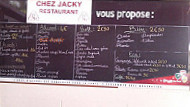 Chez Jacky F menu