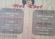 Hot Chef menu