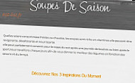 Aux Bonnes Saveurs menu