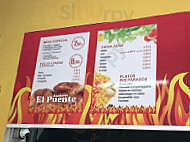 Asadero El Puente menu