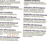 Pizza Pino menu