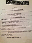 Charlie's Place menu