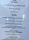 Le Central Grill menu