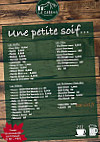 La Cabane menu