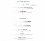 L'Efanle menu