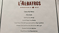 L'albatros menu