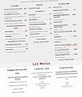 Au Souper Fin menu