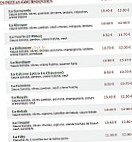 Le Kiosque à Pizzas menu