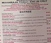 Sharamas Indian Sweet & Curry House menu