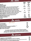 La Guinguette menu