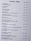 Pizzeria La Cascata menu