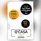 O Casa menu