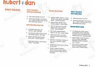 Hubert Dan menu