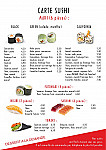 Aki Sushi menu