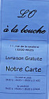 L´o à La Bouche menu