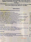 Auberge De La Vallée menu