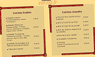 L'Etoile d'Orient menu