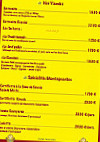 Chez Frankie menu