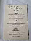 Little Truffle Dining Room & Bar menu