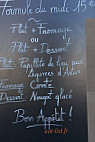 La Plage menu