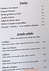 La Perle Bleue menu