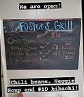 Foster’s Grill menu