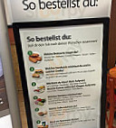 Subway menu