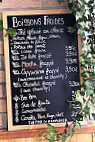 Le Café Potager menu