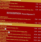 Le Palais des Pizzas menu