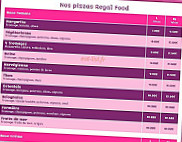 Regal Food menu