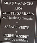 L'évidence menu