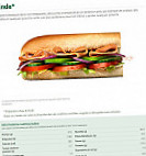 Subway menu