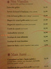 Brasserie Du Soleil menu