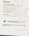 La Fontaine menu