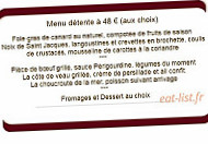 La Vieille Auberge menu